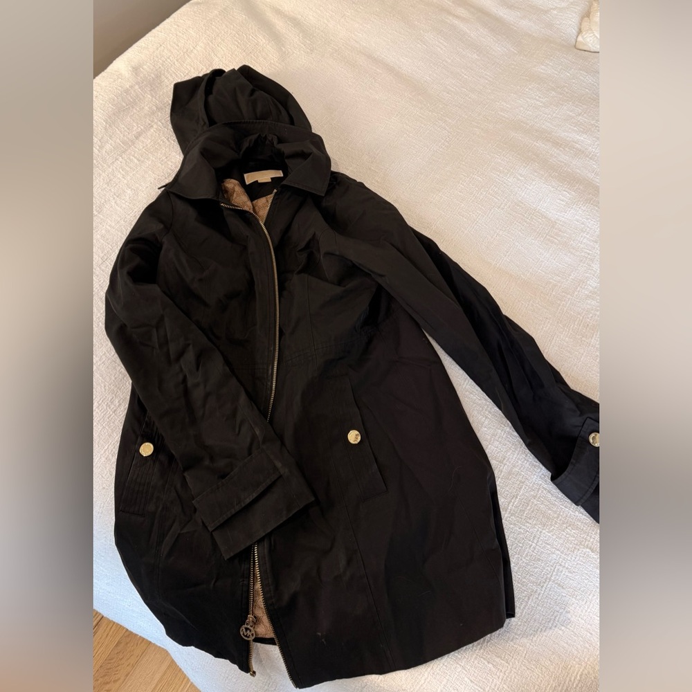 Michael Kors Black Rain Jacket